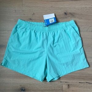 Columbia Shorts XL Blue Boyfriend Fishing Outdoors Trail Hiking Nylon *R25